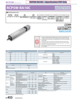 RCP5W-RA10C SERIES: SPECIFICATION ON ROBO CYLINDERS
